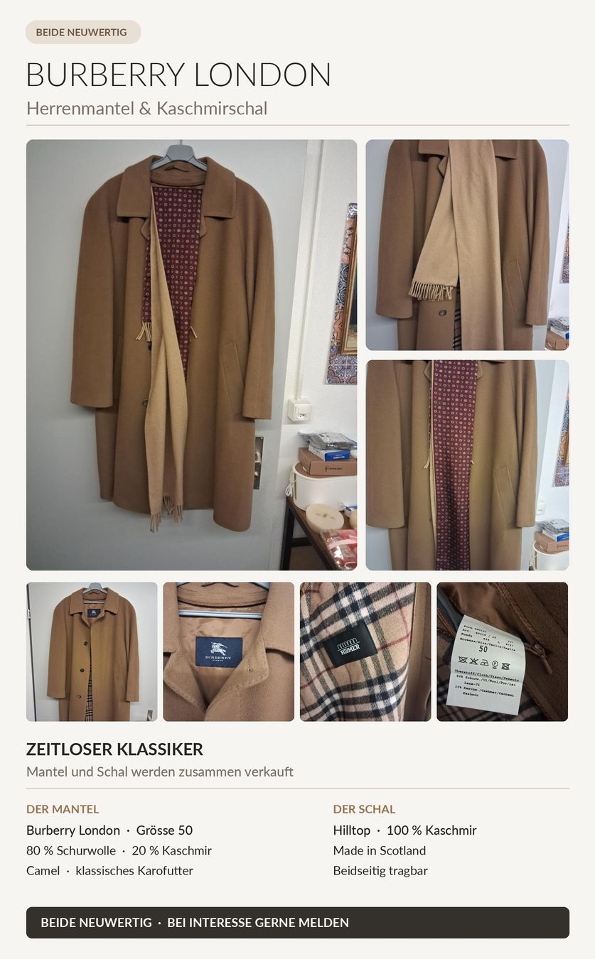 Burberry Mäntel: Burberry mantel – Neu (gemäss Beschreibung) aus St. Moritz von edo_9rgm