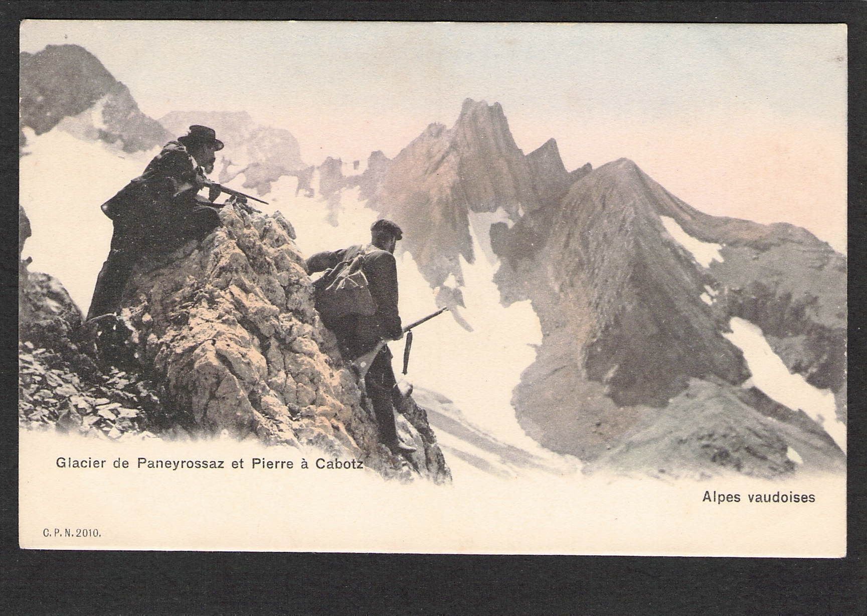 Cartoline postali: CP,VD Glacier de Paneyrossaz , Jäger – Usato da Reichenburg venduto da Pipo-67