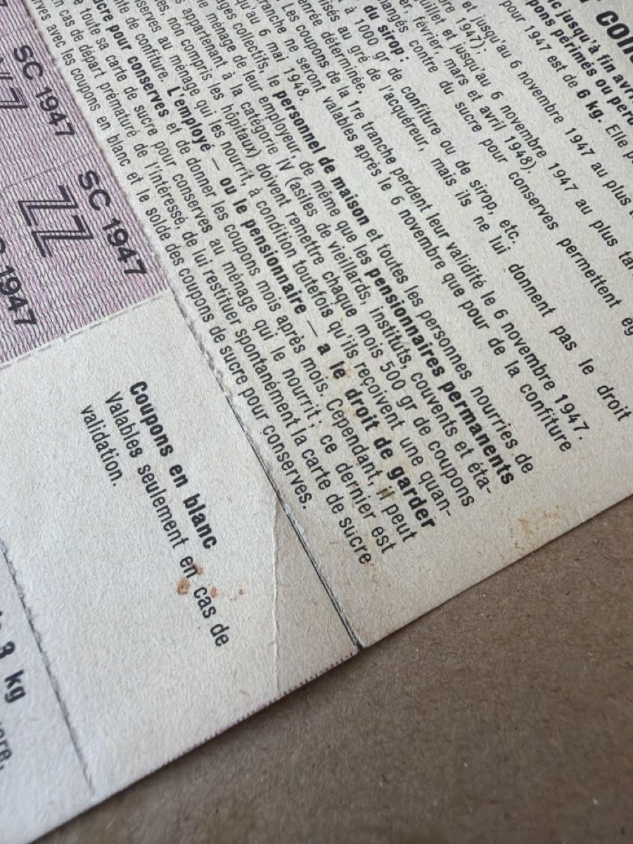 Altre raccolte & rarità: Einmachzucker-Karte 1947 – Usato da Aarau venduto da Tam6 3