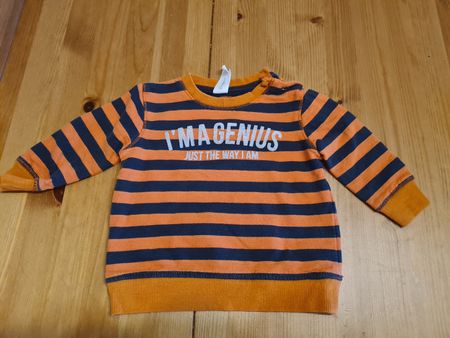 Baby Pullover Baby Club orange-blau Grösse 74