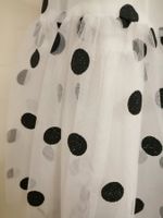 H&M weiß/schwarz gepunktet   Tüll Kleid für Mädchen 110