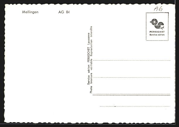 Cartes postales: Mellingen, Ortsansicht mit Flusspartie – D'occasion à Berlin par bartko-reher 1