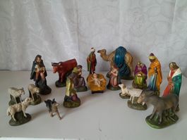 Krippenfiguren/Weihnachts-figuren, 18 Stück, 1944, Top