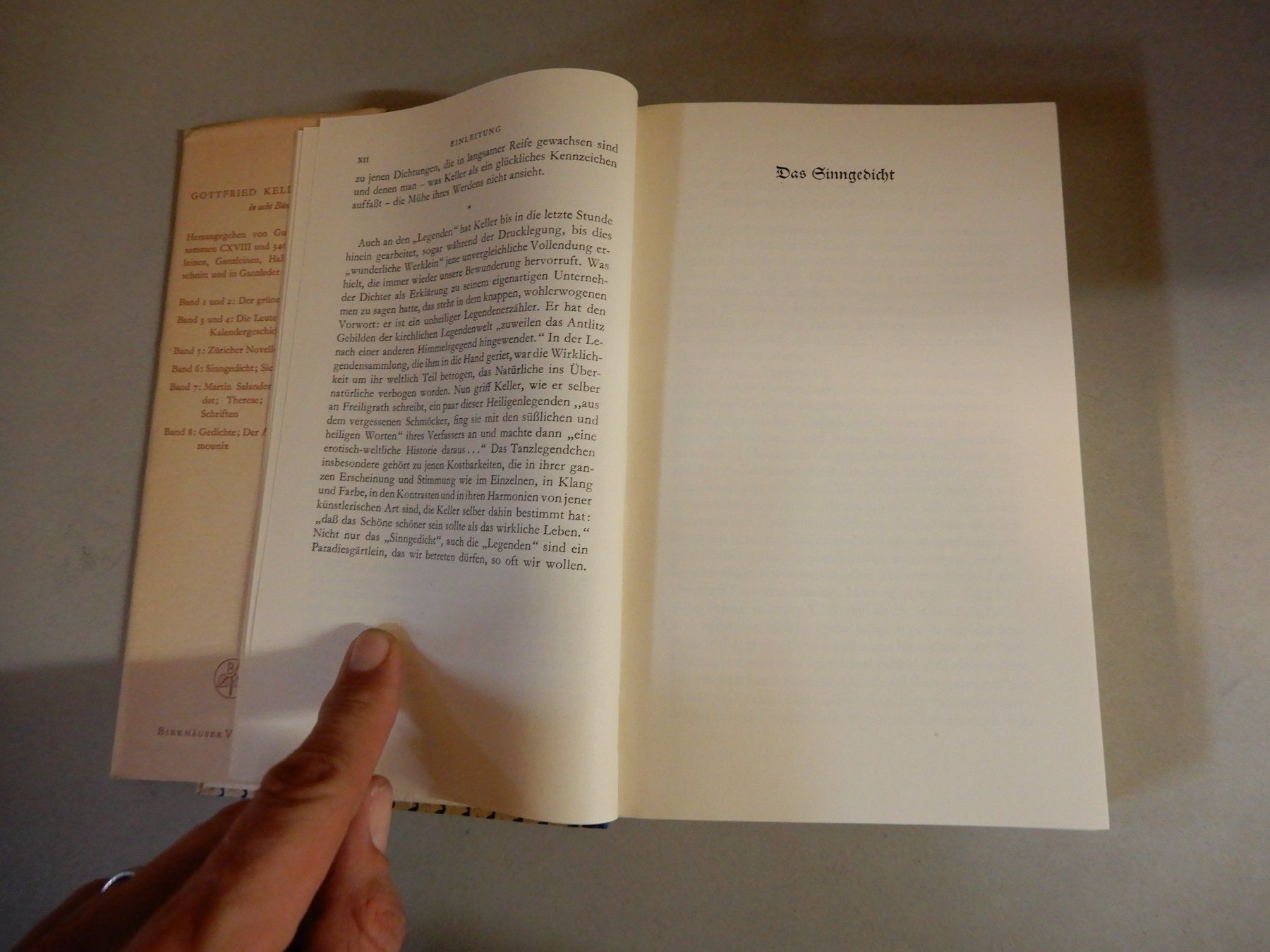 Libri: Gottfried Keller: Das Sinngedicht, Sieben Legenden – Usato da Erstfeld venduto da Mario_boe0 3