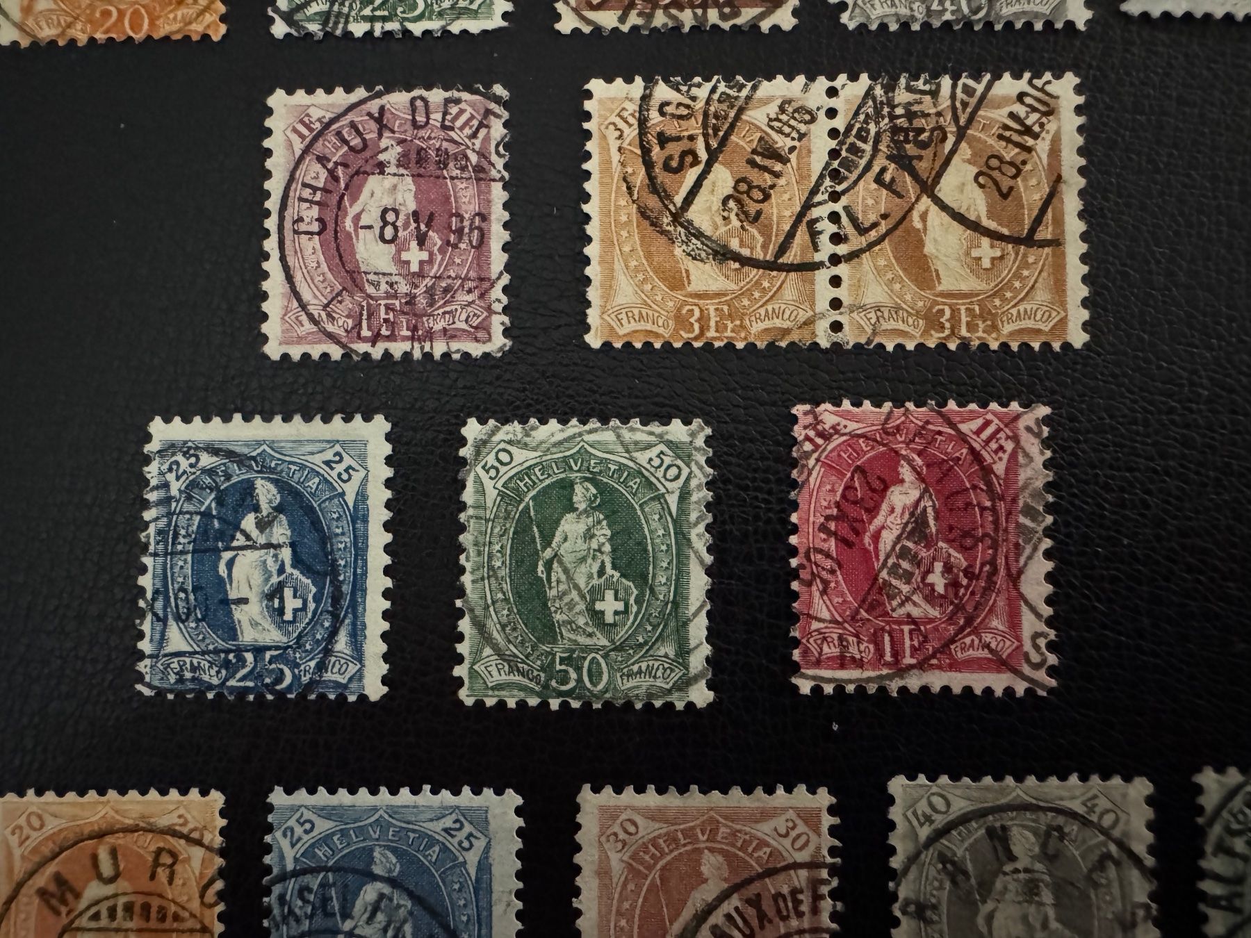 Alle Briefmarken: Stehende Helvetia mit Kontrollzeichen, Typ D/E/F, gestempelt – Gebraucht aus Stallikon von HILDECH1 4