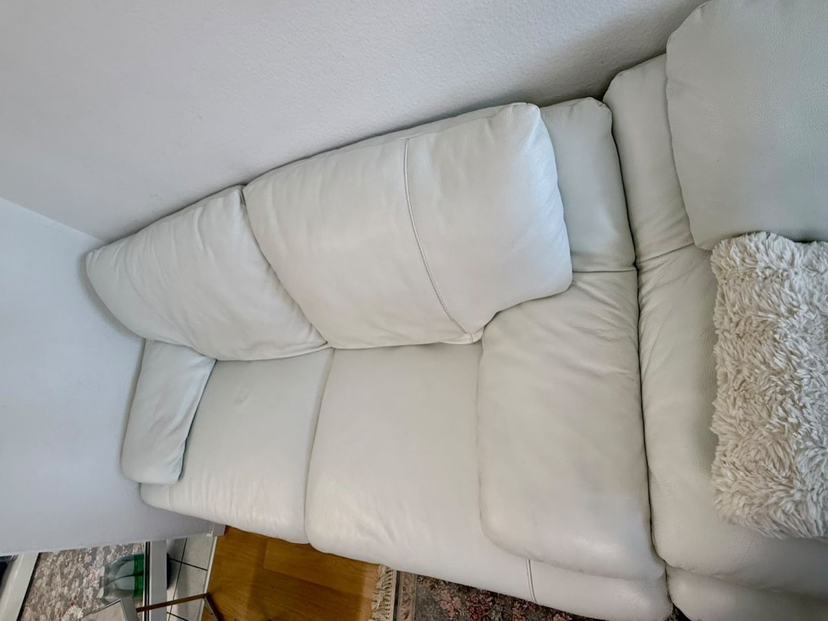 Sofas: Echt Leder sofa Weiss 3+2 Personen – Gebraucht aus Therwil von h96_9qrs 1