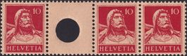 S8 (Zwischensteg) 10Rp (dunkelrot) ** postfrisch, Kat: 65.-+