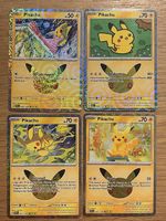 pikachu Karten (deutsch) 30 Geburtstag Pokemon