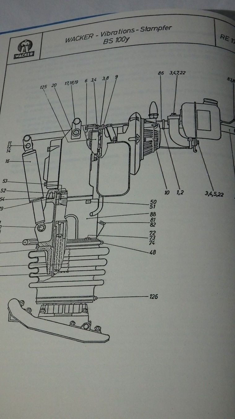 Libri: Wacker BS 100 Servicebuch Ersazteilliste – Usato da Bischofszell venduto da Museumscafe 1