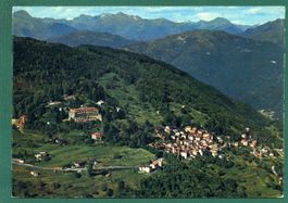 Cademario, Aerofoto, schöne Dorfansicht, 1971, gelaufen