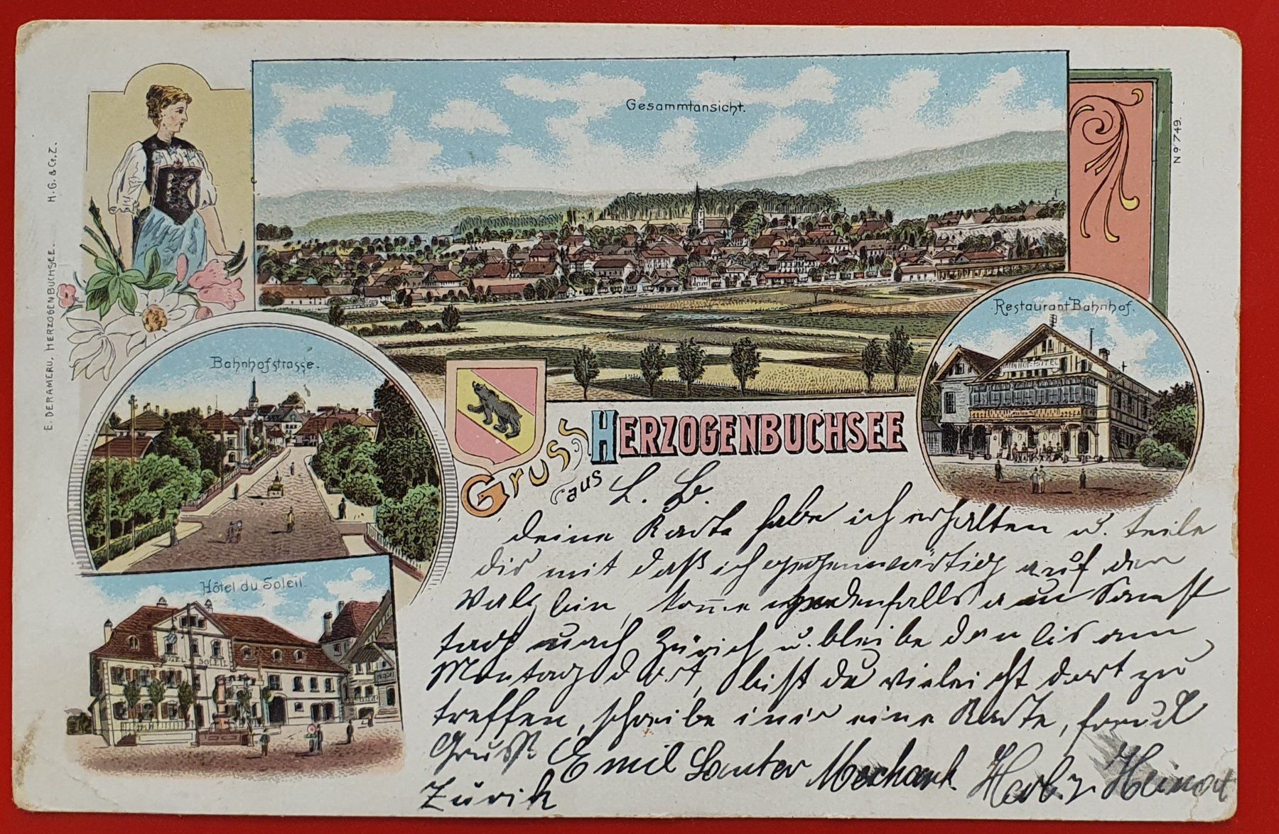 Cartoline postali: Gruss aus Herzogenbuchsee – Usato da Kreuzlingen venduto da Rschweiz1