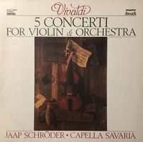 Vivaldi – 5 Concerti for Violin & Orchestra (LP, Schröder)