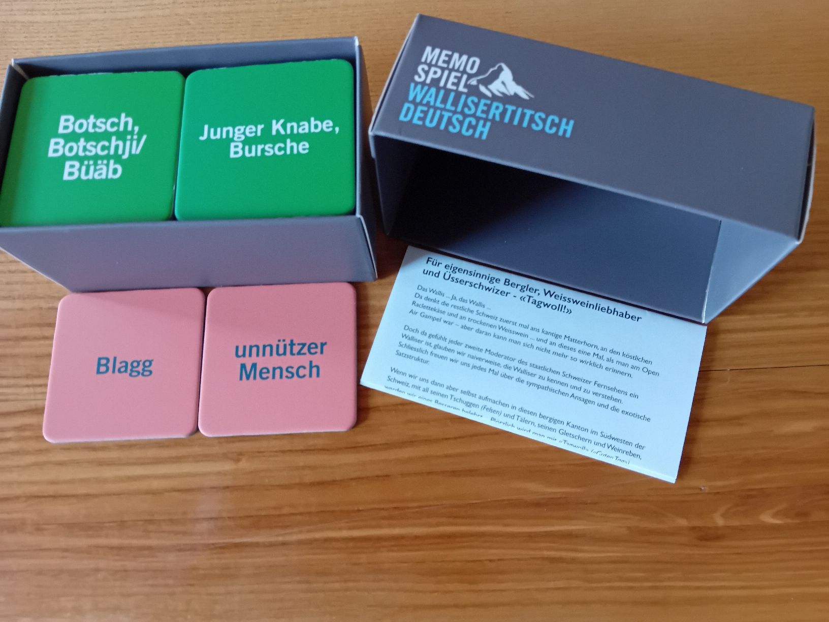 Giochi: Wallisertitsch Memo Spiel – Nuovo e nell'imballaggio originale da St. Ursen venduto da Su_Vo-Bi 1