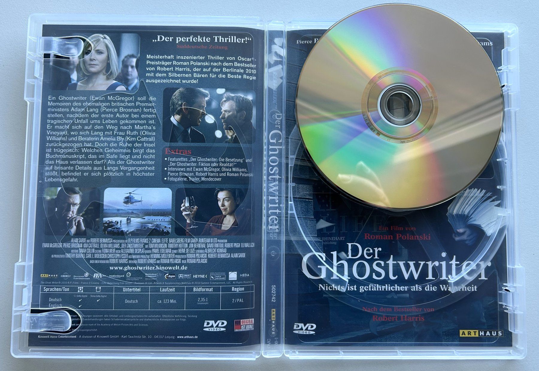 Alle DVDs: DVD "The Ghostwriter" - R. Polanski, P. Brosnan, E. McGregor – Gebraucht aus Basel von ren_boz 2