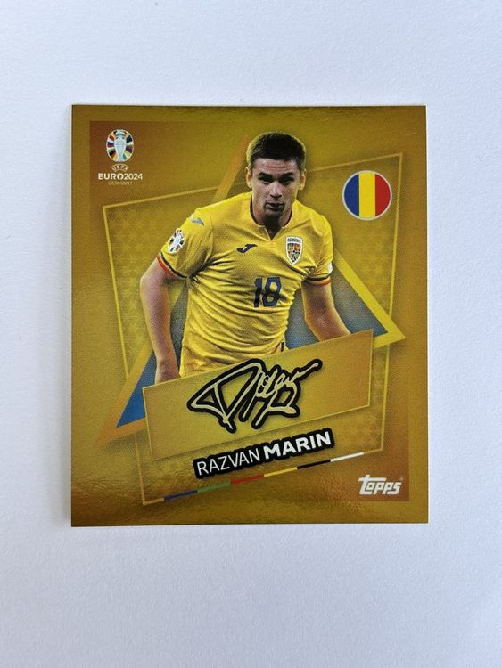Topps Euro 2024 Razvan Marin Gold signiert ROM SP (Gebraucht) in ...