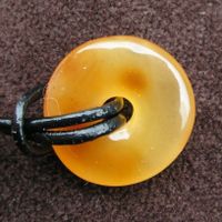 ♥ BALTISCHER BERNSTEIN / PI SCHEIBE / BUTTERSCOTCH / 18 MM