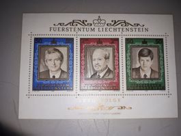 Briefmarkenblock Fürstentum Lichtenstein 1988, Thronfolge