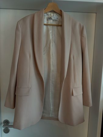 Blazer Zara beigefarben ungefüttert guter Zustand
