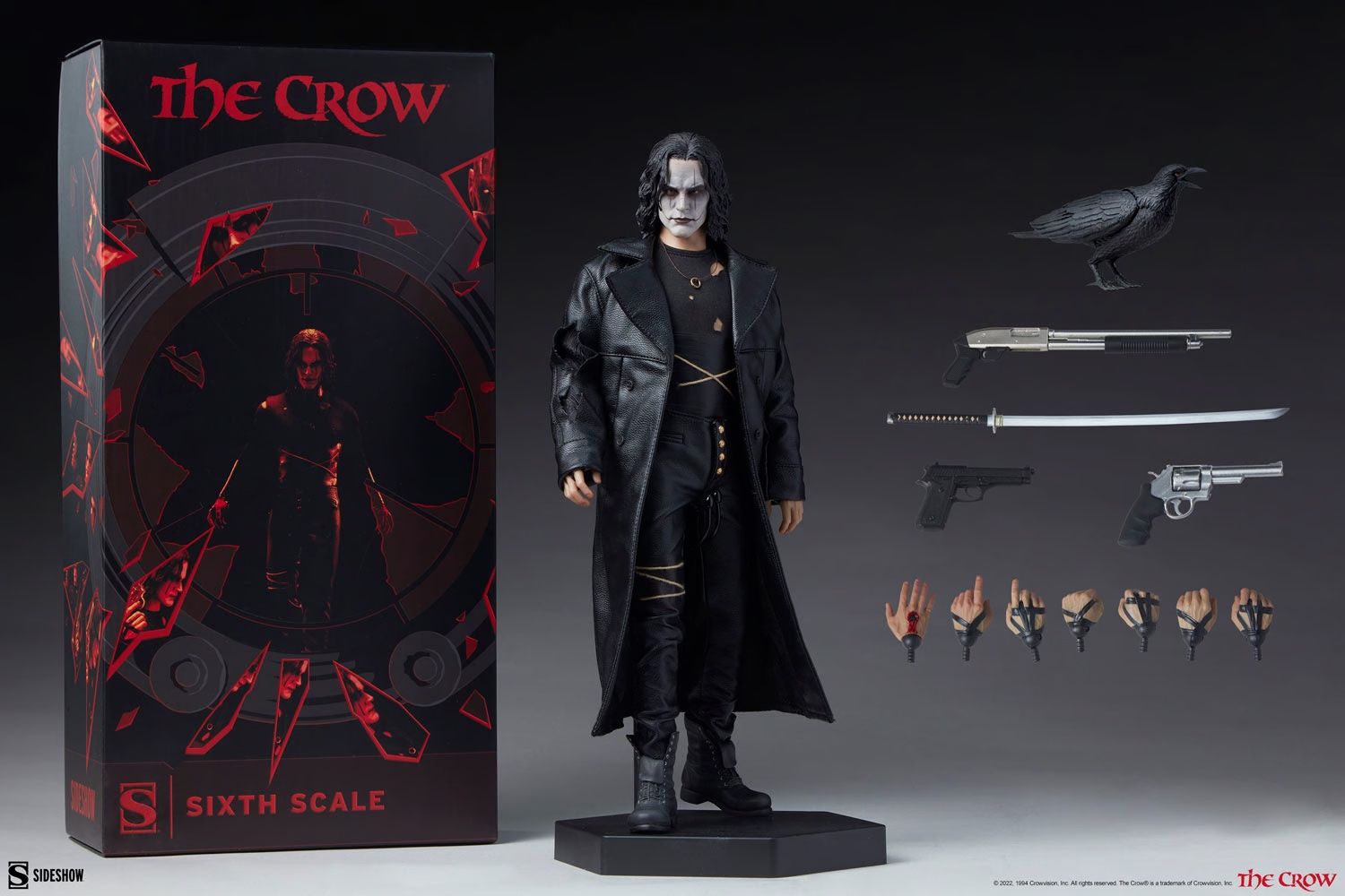 Hot Toys Statuette: The Crow by Sideshow Collectibles – Nuovo e nell'imballaggio originale da Nyon venduto da jmgech