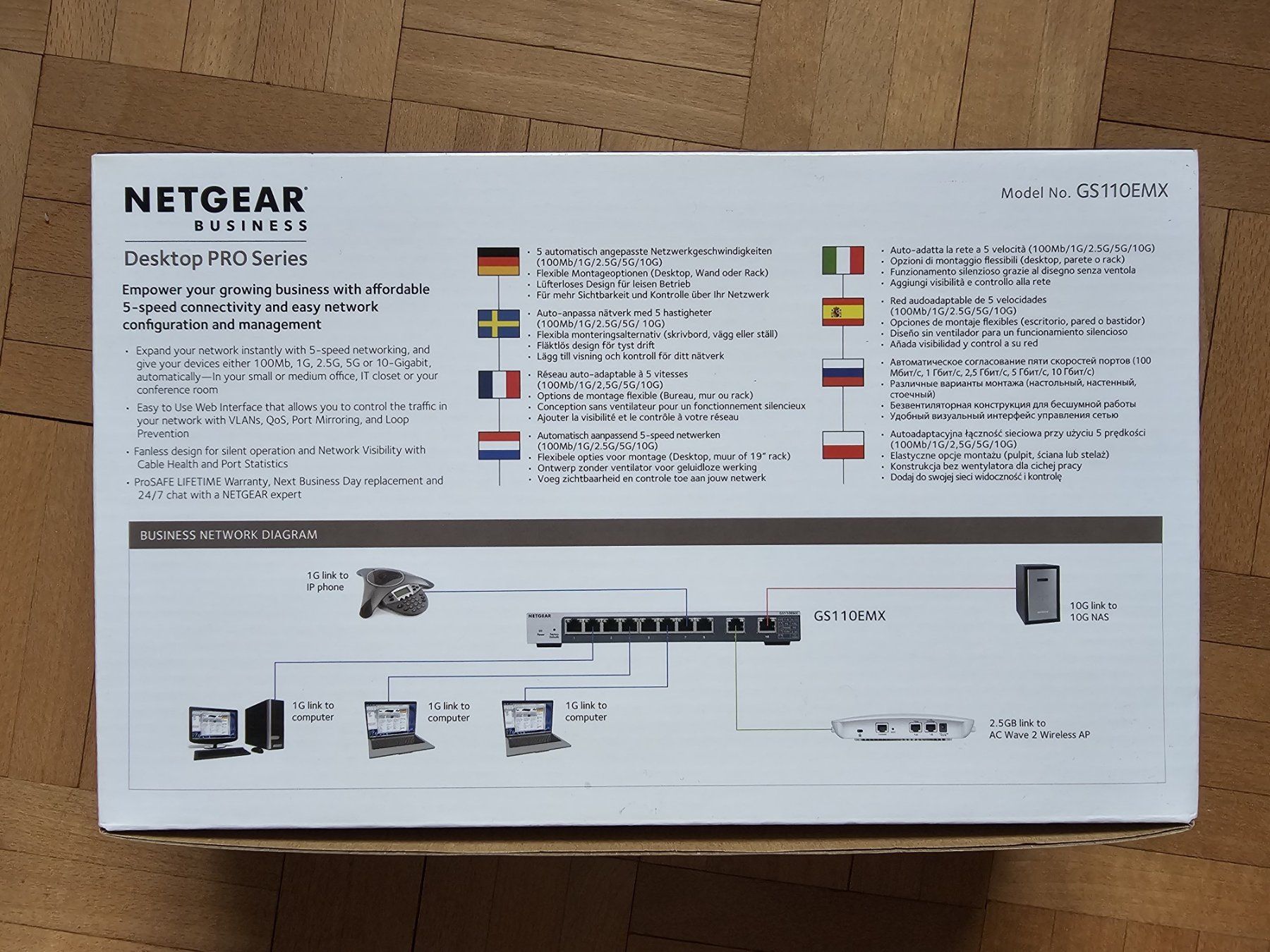 Netgear Hubs & Switches: Managed Switch 10 Gbps Netgear GS110emx – Neu (gemäss Beschreibung) aus Zürich von tido008 3
