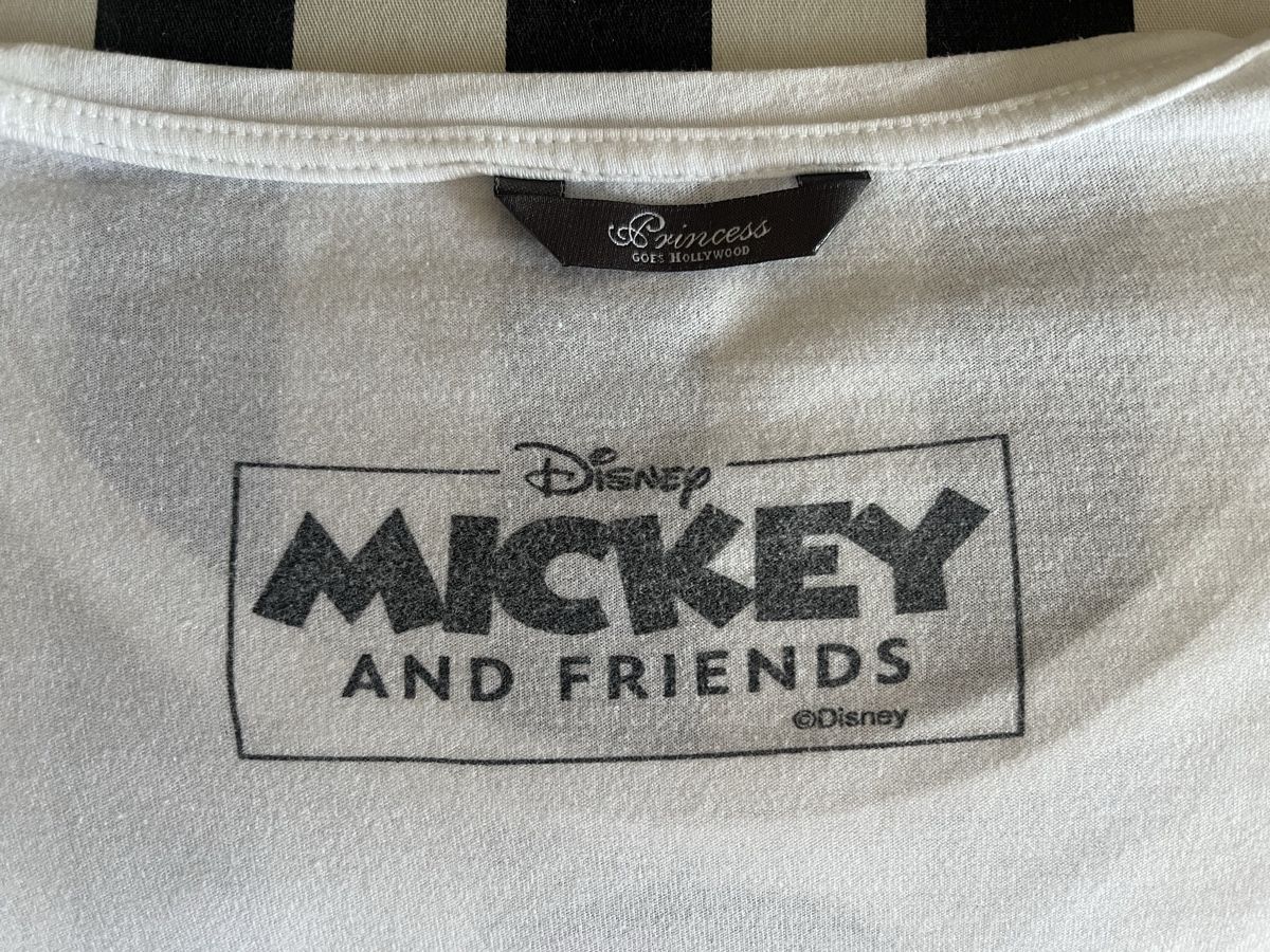 Princess goes hollywood T-shirt: Princess Mickey T-Shirt weiss – Usato da Rorschacherberg venduto da Artmaru 2