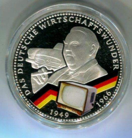 Medaglie: Silbermedaille - Das deutsche Wirtschaftswunder! – Nuovo e nell'imballaggio originale da Basel venduto da Butsch5