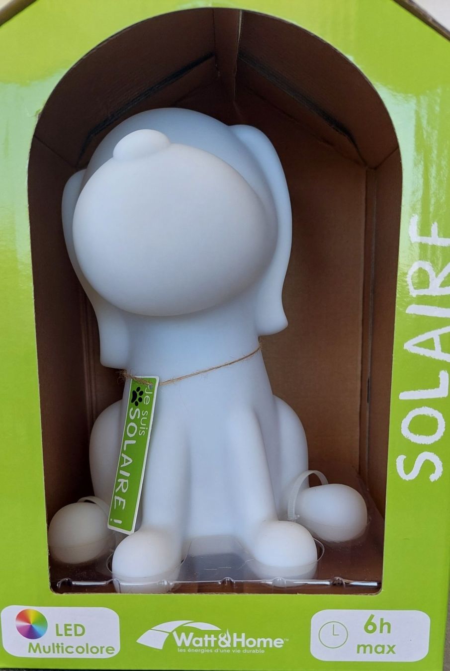 Statuette: LED Solar Hund mit Farbwechsel |NEU! – Nuovo e nell'imballaggio originale da Schongau venduto da lanobe 2