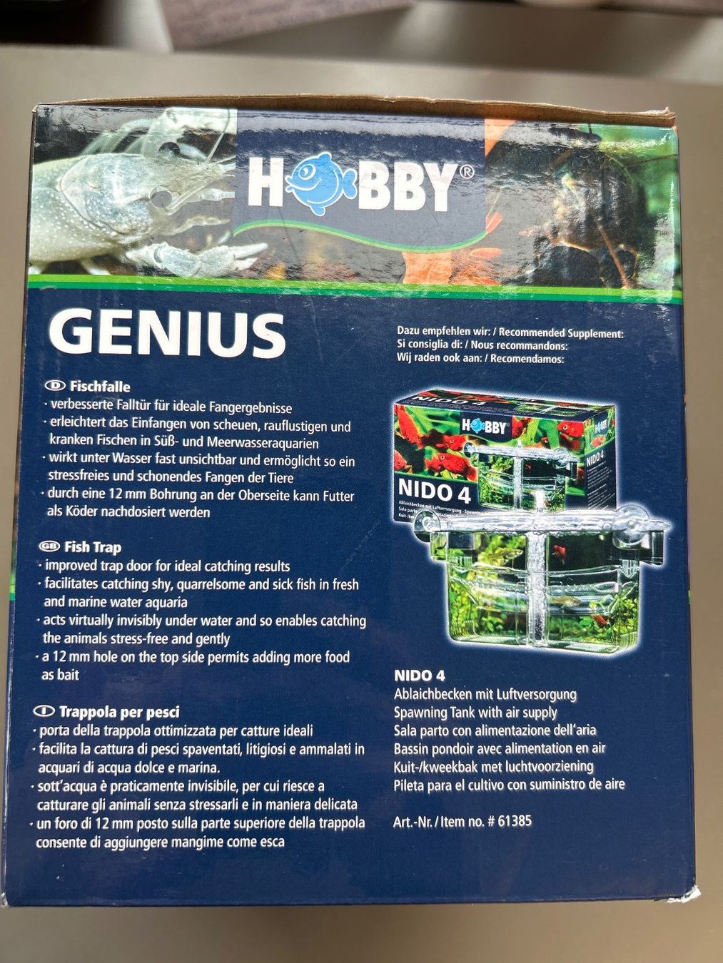 Modellismo RC: Hobby Genius Fischfalle – Nuovo e nell'imballaggio originale da Zürich venduto da Aquarium_Seerose 1