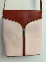 Vera Pelle Ledertasche hellrosa/braun, neuwertig!