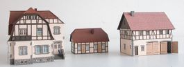 Herrschaftliches Riegelhaus mit 2 Gebäuden zu Spur H0