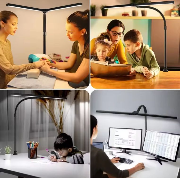 Lampade: Double Single Head Led Clip Desk Lamp Dimmable Computer – Nuovo e nell'imballaggio originale da St. Gallen venduto da Stirnrunzler 9