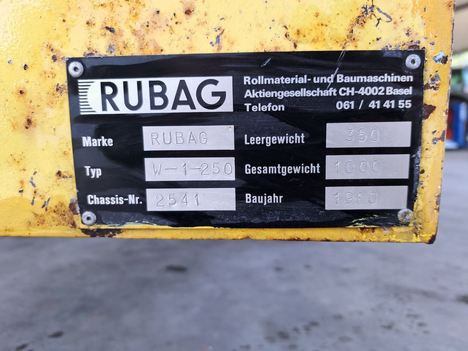 Rubag Rimorchi: Werkzeuganhänger Rubag W-1-250 – Usato da Effingen venduto da landmaschinen5078 3