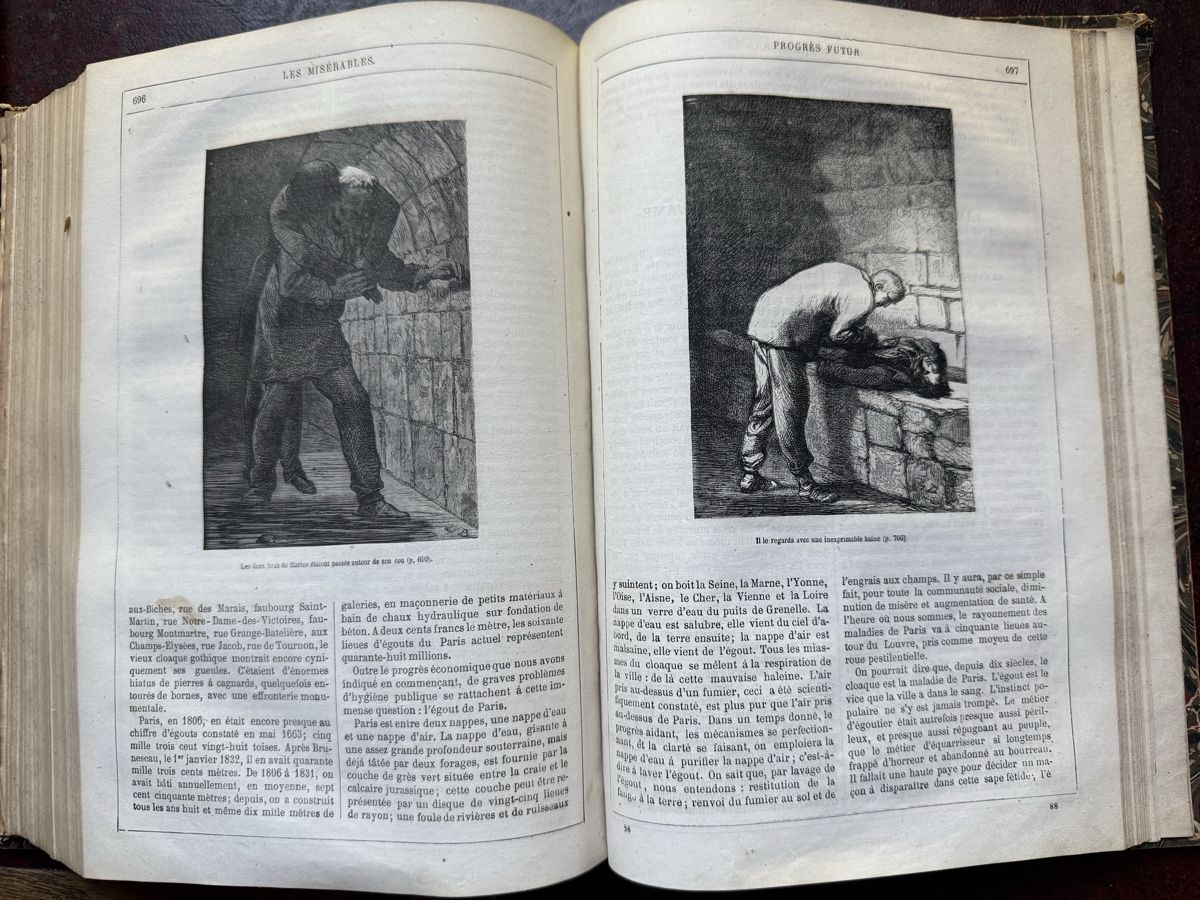 Libri: Victor Hugo Les Miserables Hetzel 1867 – Usato da Fribourg venduto da Ardoffel 7