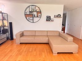 Ewald Schillig QUINTO – Ledersofa in beige