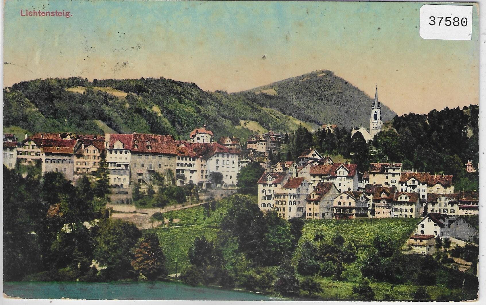 Cartes postales: Lichtensteig - Generalansicht - Litho – Défectueux à Ettingen par Kartenplanet