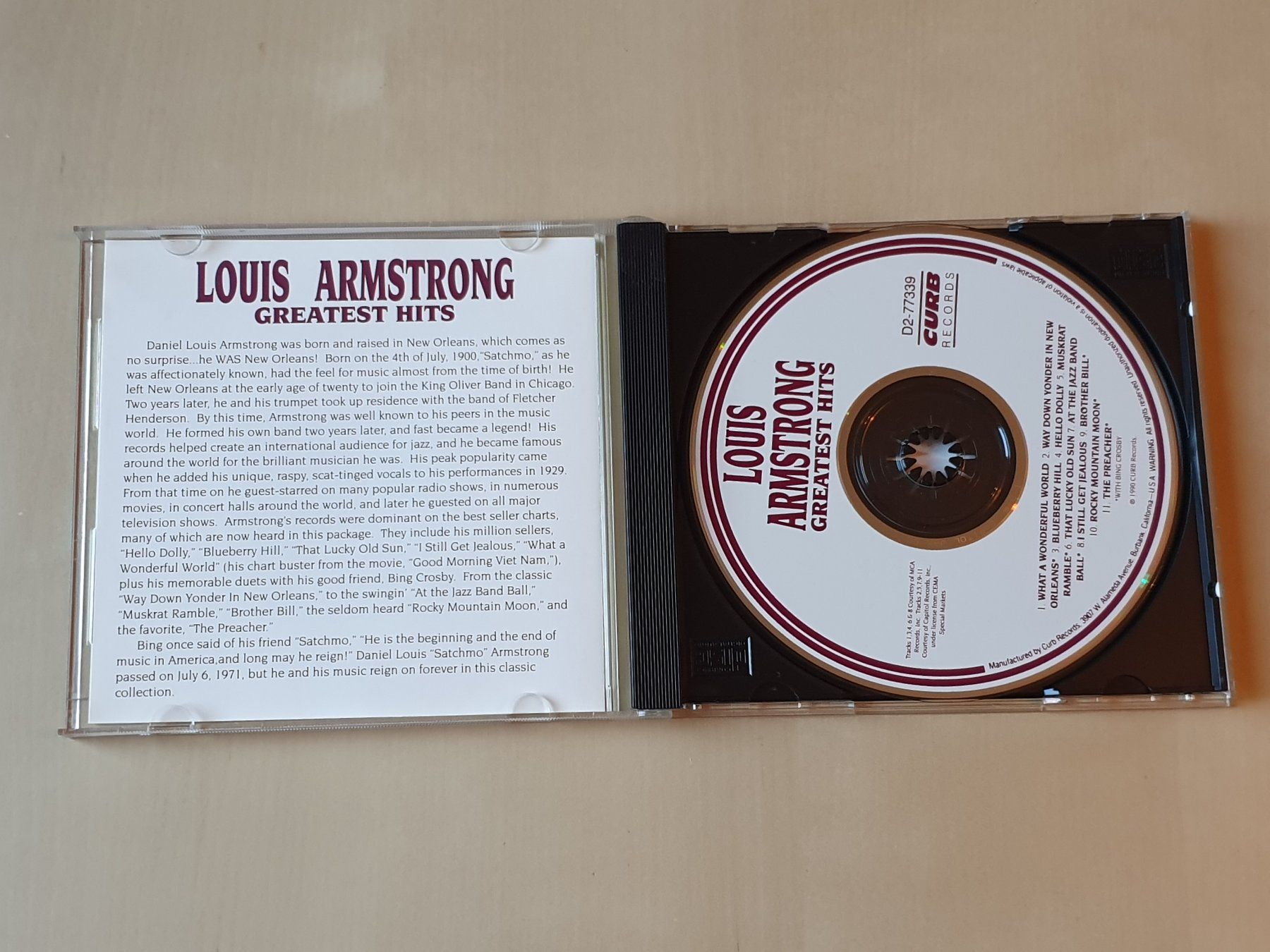 CD: Louis Armstrong Greatest Hits – Usato da Stansstad venduto da collectorsshop 2