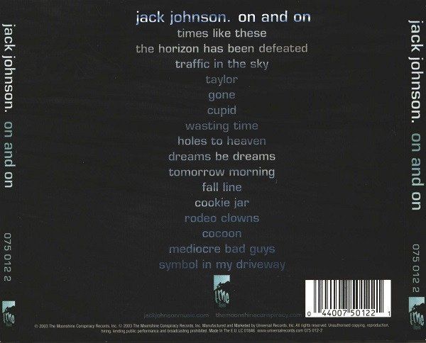CD: Jack Johnson ON AND ON CD – Usato da Kandergrund venduto da Sososo 1