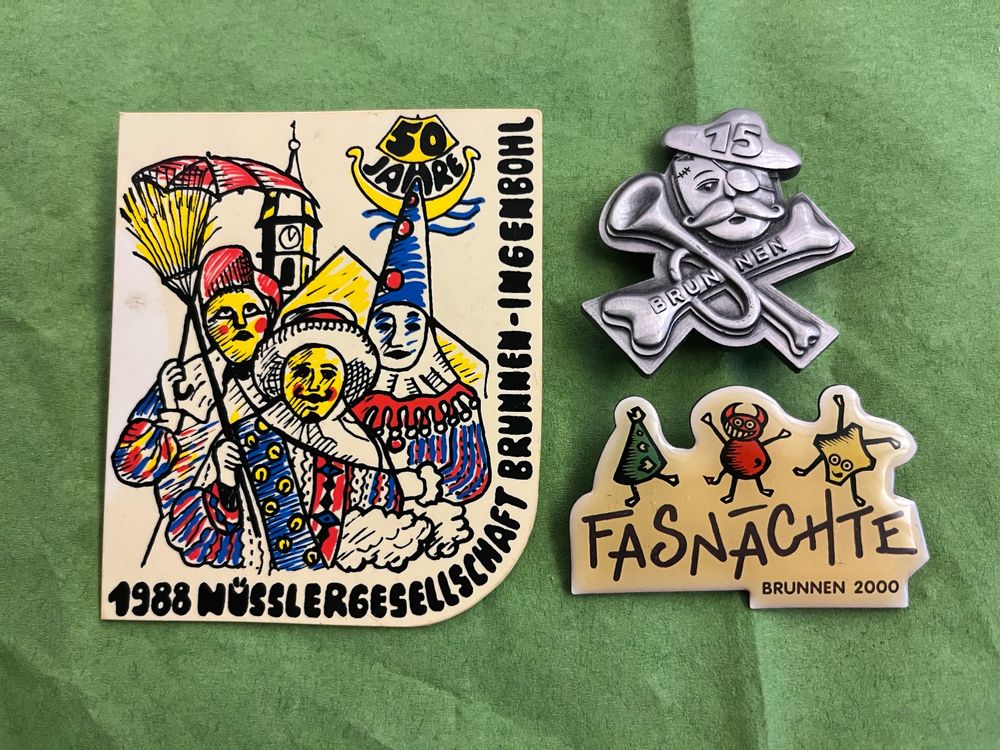 3 X Brunnen Fasnachtsplakette | Kaufen auf Ricardo
