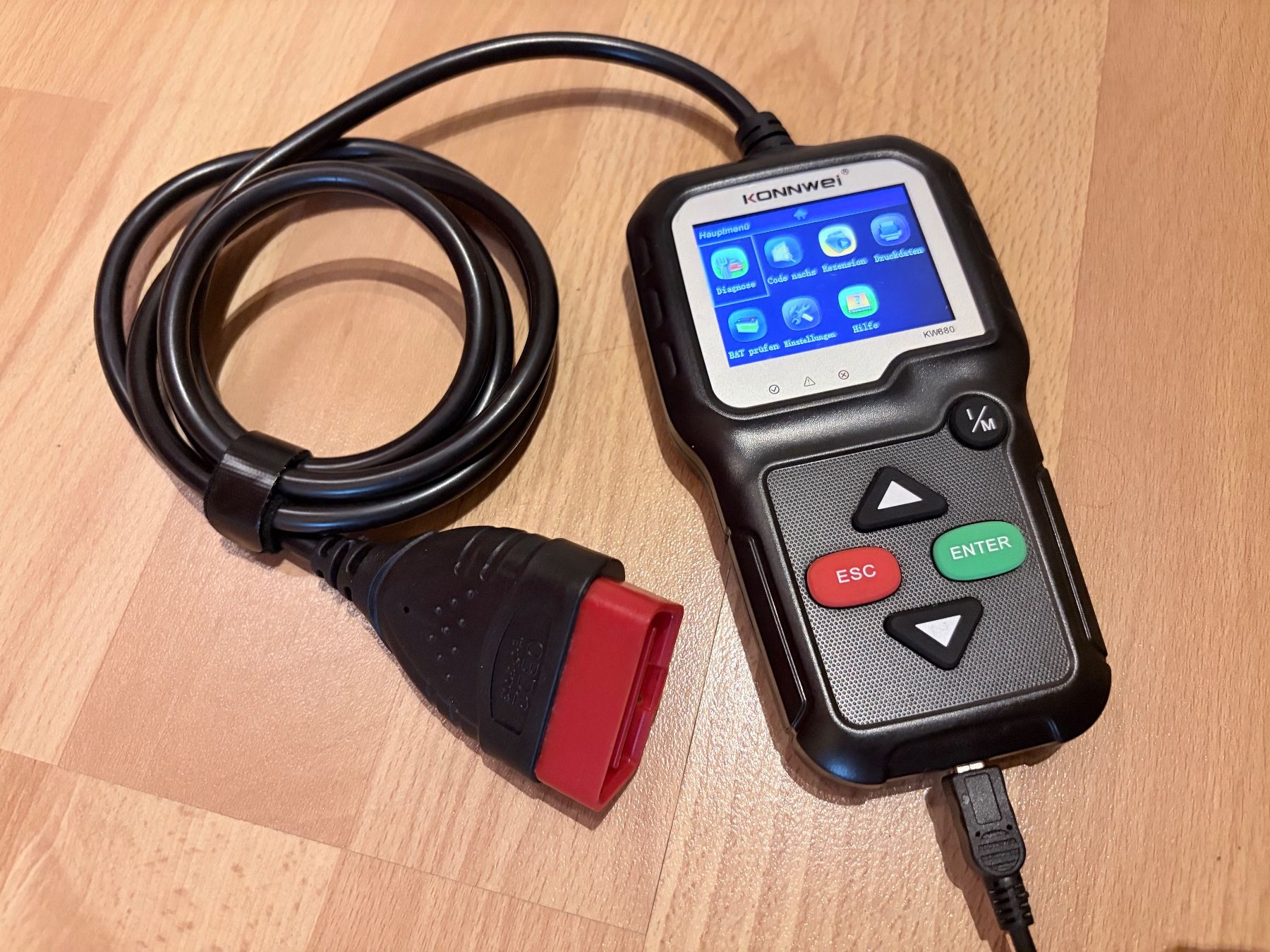 Misurare: KONNWEI KW680 OBD2 Diagnosegerät – Usato da Winterthur venduto da BS2016 2