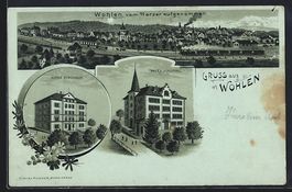 Mondschein-Lithographie Wohlen, Teilansi
