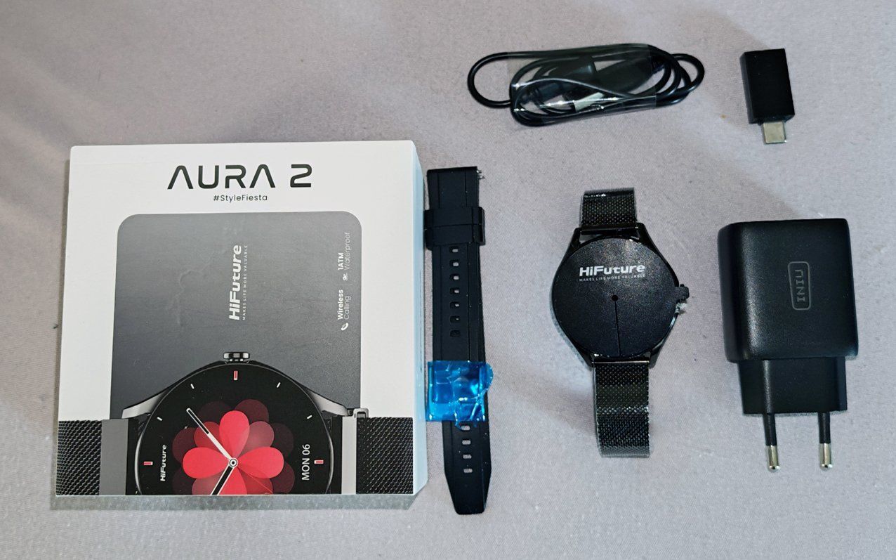 Smartwatch: HiFuture Smartwatch Aura 2 (Schwarz) + Garantie – Neuf (Voir description) à Zürich par Zakfu 1