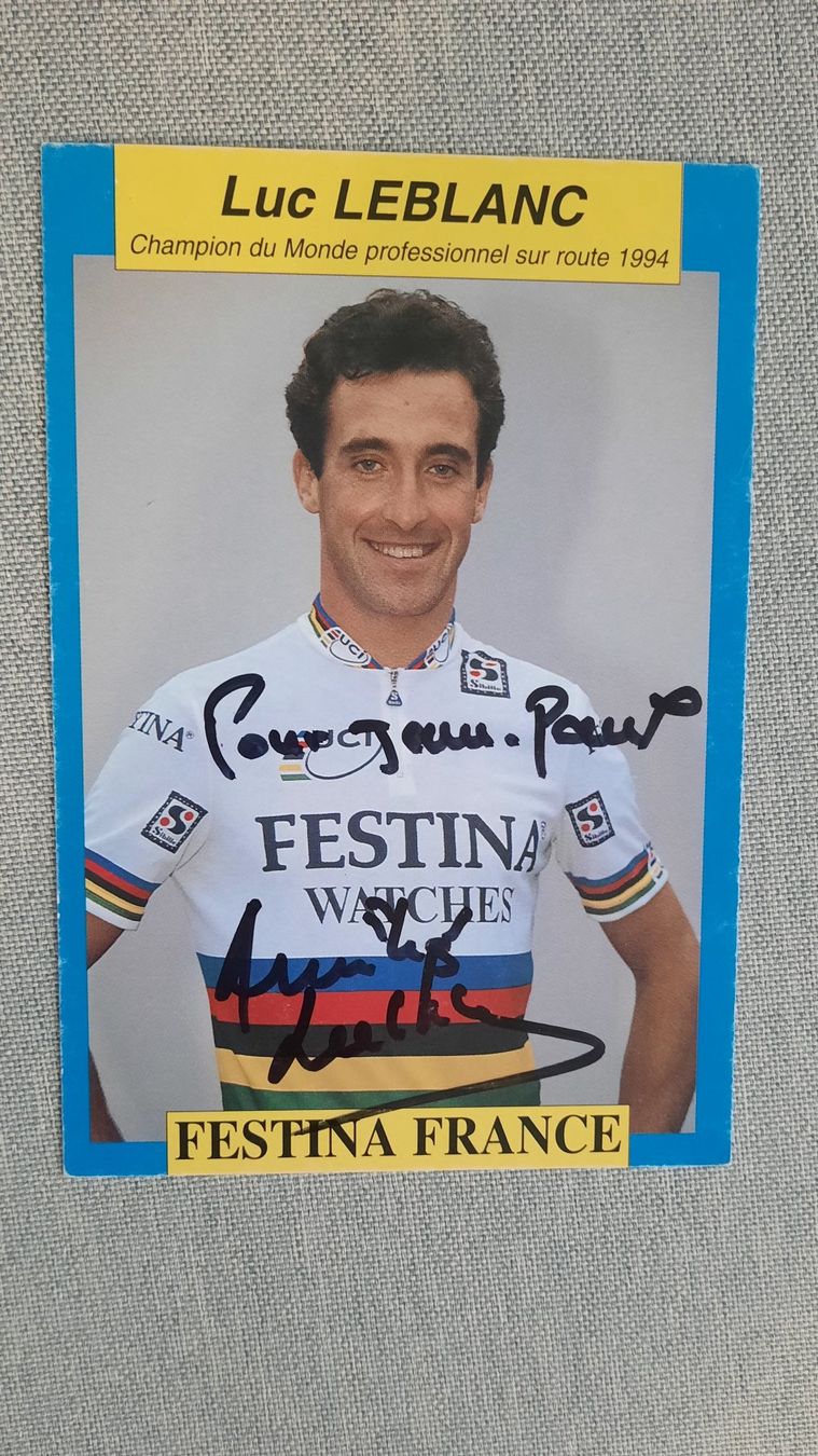 Autografi: Autogrammkarte Luc LeBlanc – Usato da Schmerikon venduto da Olympia04