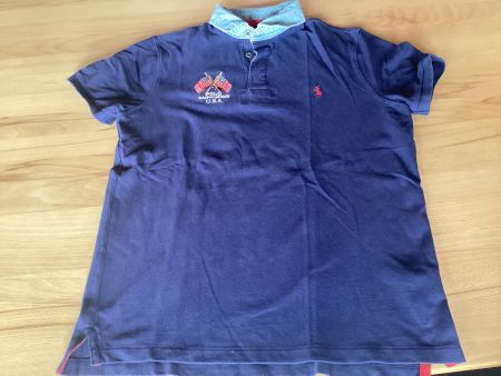 Polo Shirt Herren, Amerika-Flaggen, Gr. M, Ralph Lauren