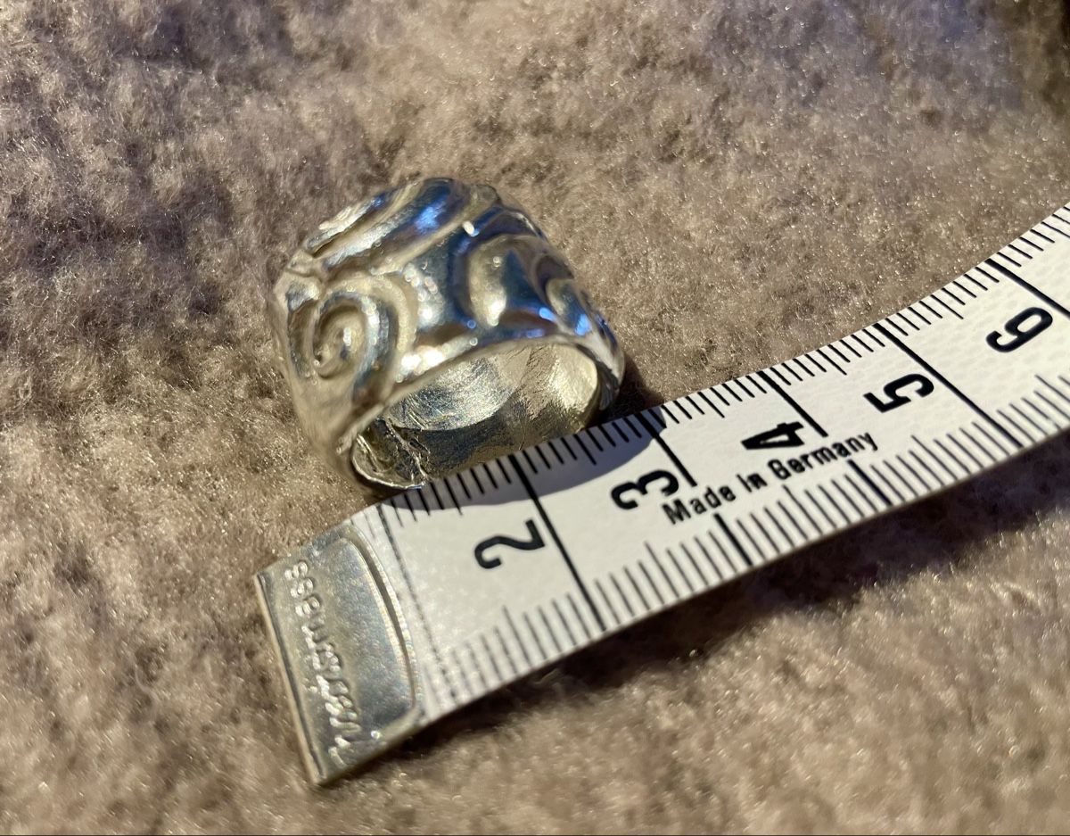 Ringe: Wunderschöner massiver handgefertigter Silberring, Unikat – Gebraucht aus Zürich von Caracol1998 4