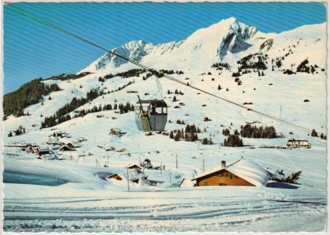 Cartoline postali: Col des Mosses - Gondelbahn – Usato da Binningen venduto da Mountainrider