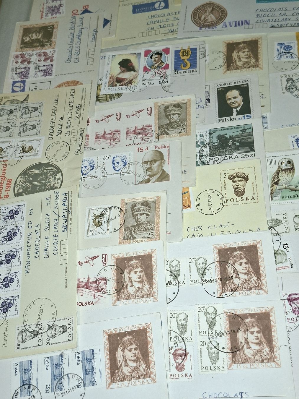 Alle Briefmarken: Lot Polen Briefe / Karten ca 90Stk. – Gebraucht aus Balgach von SIMEON27 2