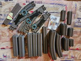 Märklin C Gleis + Bogenweichen mit Antrieb