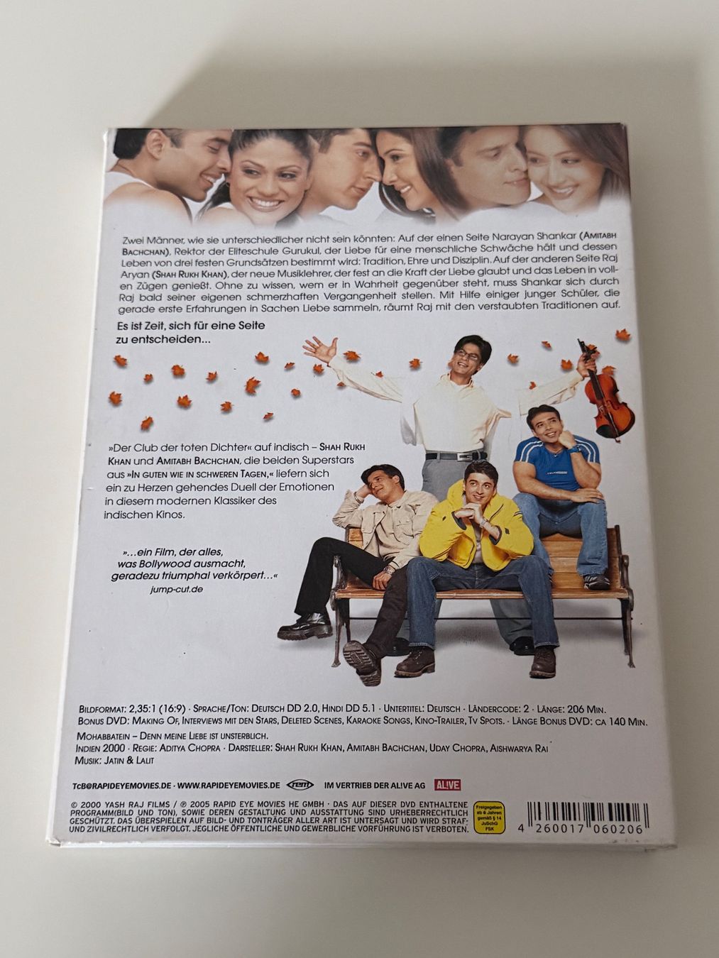 Tutti i DVDs: Bollywood Klassiker: Mohabbatein DVD – Usato da Altstätten SG venduto da sheamus 1