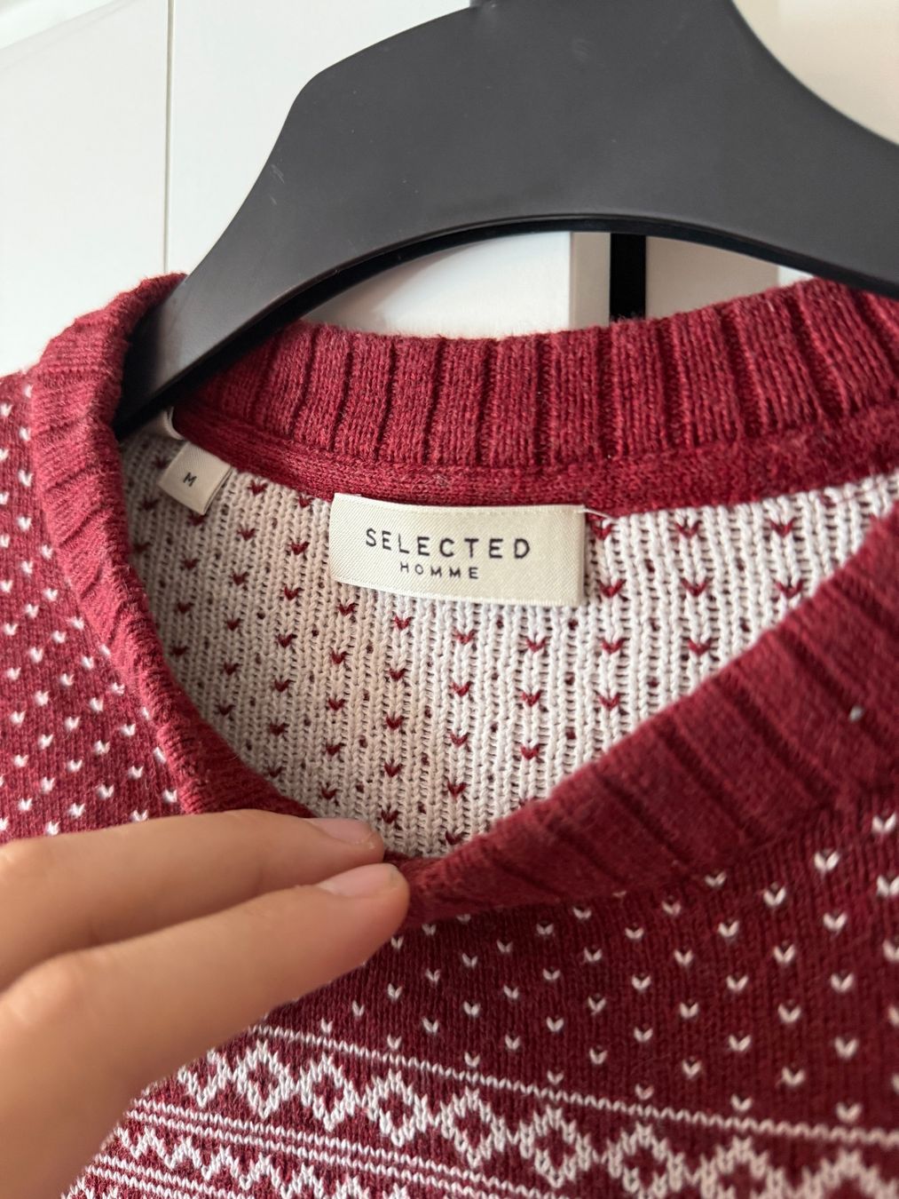 Selected Pullover & Sweatshirts: Selected Homme Rot-Weisser Pullover – Grösse M – Gebraucht aus Winterthur von Dawinchi 2