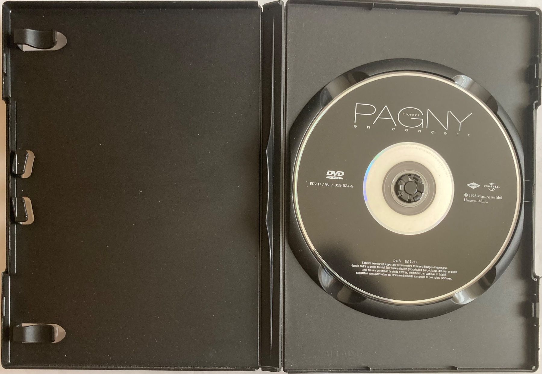 Tutti i DVDs: FLORENT PAGNY - EN CONCERT – Usato da Poliez-Pittet venduto da Newtown-Records 2